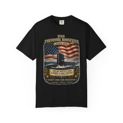 USS Theodore Roosevelt SSBN-600 T-Shirt – with namesake quote