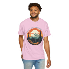 Mount Rainier National Park Graphic, Comfort Colors Soft Relaxed Fit Unisex Garment-Dyed T-shirt