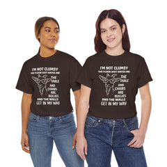 Clumsy Funny Goat Graphic Tee | Unisex Heavy Cotton Tee | Great Gift for Animal Lovers, Birthdays, Casual Wear, Humorous Gifts, Everyday Style