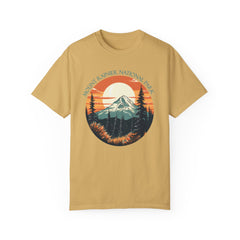 Mount Rainier National Park Graphic, Comfort Colors Soft Relaxed Fit Unisex Garment-Dyed T-shirt
