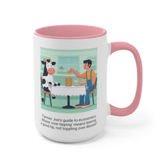 COW TIPPING Awareness - Accent Mugs | Cow Tipping Is Real, Bovine Humor. Gift For Him, Gift For Her, Farm Humor, Cow Fan Gift, Farm Animal