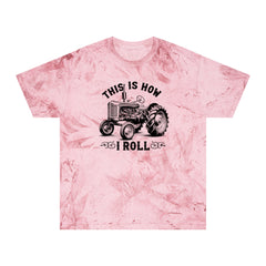 This Is How I Roll - Tractor Graphic Unisex Color Blast T-Shirt
