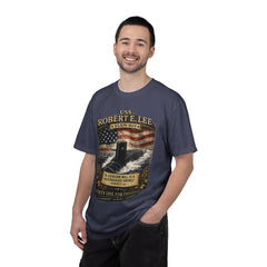 USS Robert E Lee SSBN 601 Submarine T-Shirt with a quote from its namesake