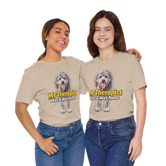 My Therapist Has A Wet Nose Personalized with your dog(s) image T-Shirt