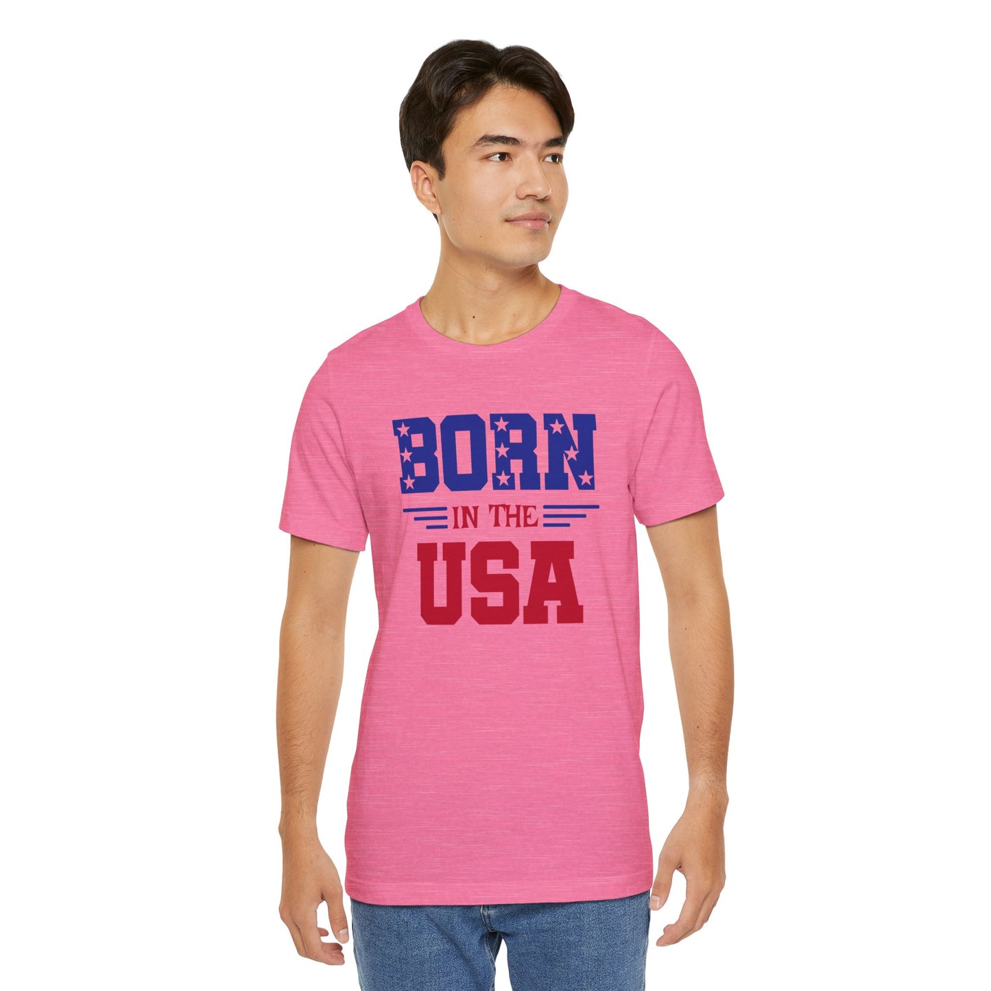 Born In The USA, Unisex Jersey Short Sleeve Tee