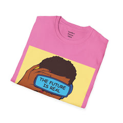 The FUTURE Is REAL Pop Art Woman Unisex Softstyle T Shirt