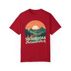Shenandoah National Park Graphic, Comfort Colors Soft Relaxed Fit Unisex Garment-Dyed T-shirt