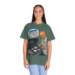 Grill Master Grandpa Funny BBQ T-Shirt — "Whoops! Pretending to Grill for a Photo" Graphic Tee