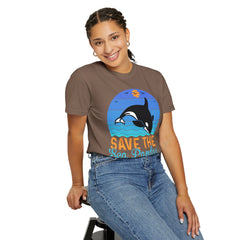 Save The Sea Pandas Comfort Colors Unisex Garment-Dyed T-shirt
