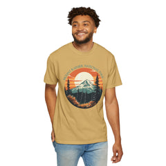 Mount Rainier National Park Graphic, Comfort Colors Soft Relaxed Fit Unisex Garment-Dyed T-shirt