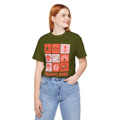 Beachy Soul Unisex Jersey Tee - Perfect Summer Vibes, Casual Wear, Gift for Beach Lovers, Vacation Outfit, Relaxed Style
