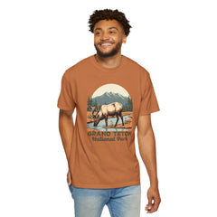 Grand Teton National Park Graphic, Comfort Colors Soft Relaxed Fit Unisex Garment-Dyed T-shirt