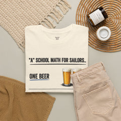 T-Shirt -  "A" School Math for Sailors Funny Beer Graphic Tee