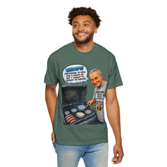 Grill Master Grandpa Funny BBQ T-Shirt — "Whoops! Pretending to Grill for a Photo" Graphic Tee
