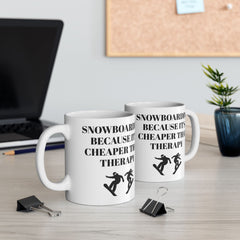 Snowboarding Therapy - Ceramic Mug