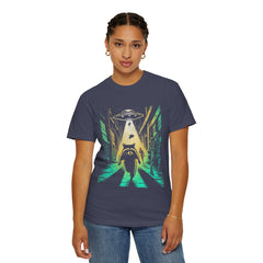 Raccoon UFO Funny Comfort Colors Graphic T-Shirt