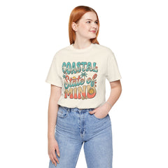 Coastal State of Mind Tee — Retro Beach Graphic T-Shirt