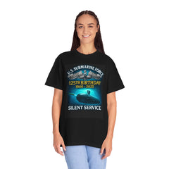 U.S. Submarine Force 125th Birthday Enlisted T-Shirt — "Silent Service" Commemorative Tee (1900–2025)