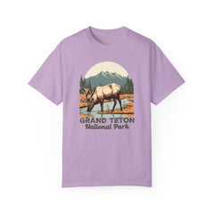 Grand Teton National Park Graphic, Comfort Colors Soft Relaxed Fit Unisex Garment-Dyed T-shirt