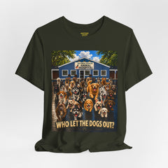 Who Let the Dogs Out? Baldwin Harbor Animal Hospital Graphic Dog Rescue T‑Shirt