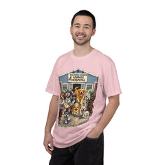 Pitbull Added "Who Let the Dogs Out?" Baldwin Harbor Animal Hospital Cute Vet Clinic T Shirt