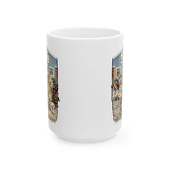 Who Let The Dogs Out Baldwin Harbor Animal Hospital Ceramic Mug – (11oz/15oz)
