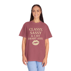 Classy Sassy T-shirt, Unisex Casual Top, Statement Tee, Gift for Her, Fashion Apparel, Birthday Humor Shirt