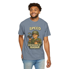 Speed Enforced By Radar T-Shirt — MASH 4077 Retro Traffic Cop Graphic Tee