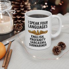 Submarine Officer Language Lover Mug | Ceramic Coffee Cup 11oz 15oz