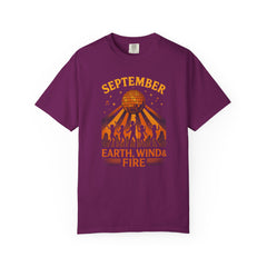 Earth, Wind & Fire Inspired Unisex T-Shirt, September Celebration Tee, Music Lover Gift, Vintage Style Top, Concert Shirt