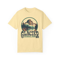 Glacier National Park Graphic, Comfort Colors Soft Relaxed Fit Unisex Garment-Dyed T-shirt