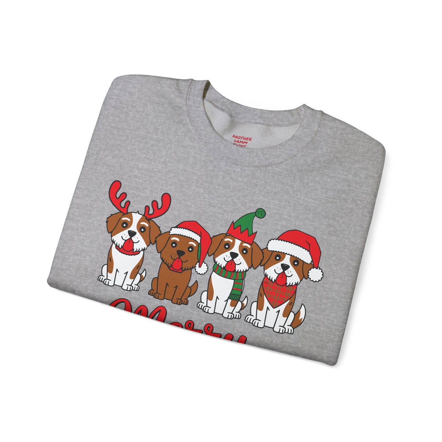 Merry Woofmas- Unisex Heavy Blend™ Crewneck Sweatshirt