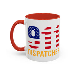 Vintage 911 Dispatcher Patriotic Coffee Mug, 11oz, 15oz