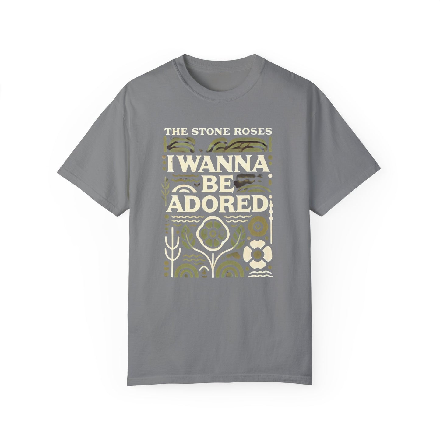 I Wanna Be Adored Stone Roses  - Graphic Comfort Colors Garment Dyed Shirt