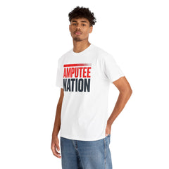 Amputee Nation Unisex Heavy Cotton Tee, Support Shirt, Gift for Amputees, Awareness Apparel, Casual Comfort Wear