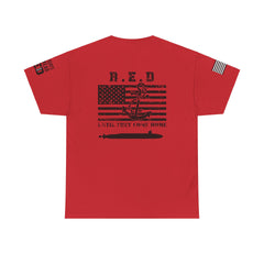 Red Friday Tee, Submariner Shirt, Fouled Anchor Tee, Boomer Silhouette Tee, Dolphins Design Shirt, Red Friday Apparel, Red Friday Tee