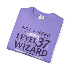 Level 37 Wizard T-Shirt — "Not a Nerd" THAC0 Survivor D&D Gamer Tee