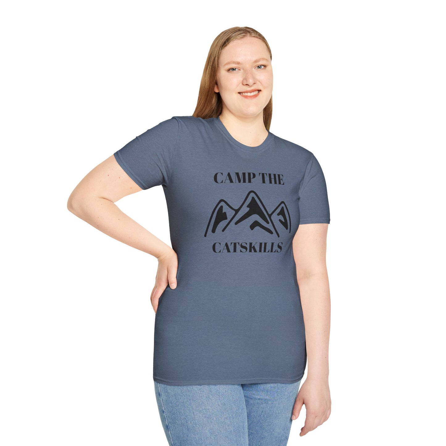 Camp The Catskillsi Unisex Softstyle T-Shirt  Catskill Mountains New York