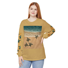 Beach Life Running Sea Turtles Long Sleeve T-Shirt