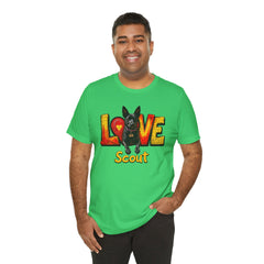 Personalized Love Your Dog T-Shirt — Designed with your dogs name and picture Graphic Tee
