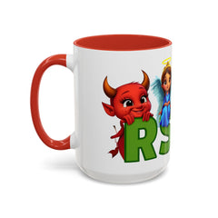 Russell Sage College Mascot Characters 11oz or 15 oz Ceramic Mug - Personalize your mug with your grad year by entering it in the notes field before you complete your purchase
