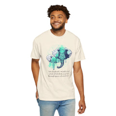 Elephants Graphic  Garment-Dyed T-shirt