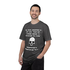 Funny Grammar Police - 'The Devil Whispered...' Skull Resilience Graphic Tee