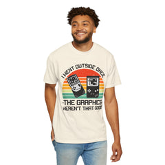 Retro Gamer Unisex T-Shirt - "I Went Outside Once"