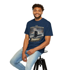 USS George Washington SSBN 598 Submarine T-Shirt with a quote from its namesake
