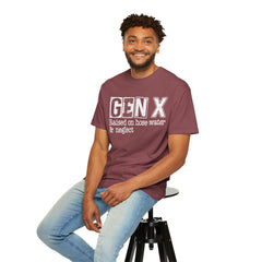 GEN X FUNNY graphic, Raised on Hose Water and Neglect, Retro Comfort Colors 1717, unisex garment-dyed t-shirt, gift for him, gift for her, Birthday gift tee, Vintage Style graphic tee, Fathers Day Shirt
