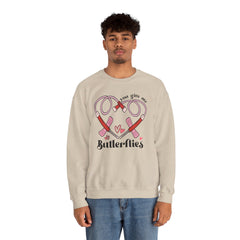 You Give Me Butterflies - Unisex Heavy Blend™ Crewneck Sweatshirt
