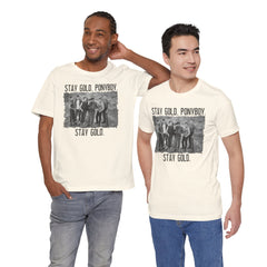 The Outsiders Shirt, Front and Back Images, Greasers Characters Shirt, Unisex Jersey Short Sleeve Tee