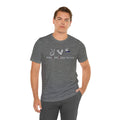 Peace Love Back The Blue in Alabama, Graphic Unisex Short Sleeve Tee