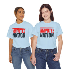 Amputee Nation Unisex Heavy Cotton Tee, Support Shirt, Gift for Amputees, Awareness Apparel, Casual Comfort Wear